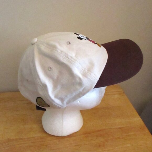 Disney Store Mickey Mouse Unisex Baseball Cap/Hat, Beige, Brown Brim, Adjustable - Picture 3 of 13